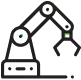 Ícone de ferramenta industrial para ilustrar o segmento da indústria